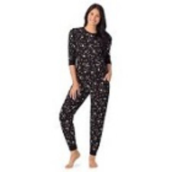 Cudl Duds 2 piece women's pajama set black/white Size XL - Picture 1 of 10
